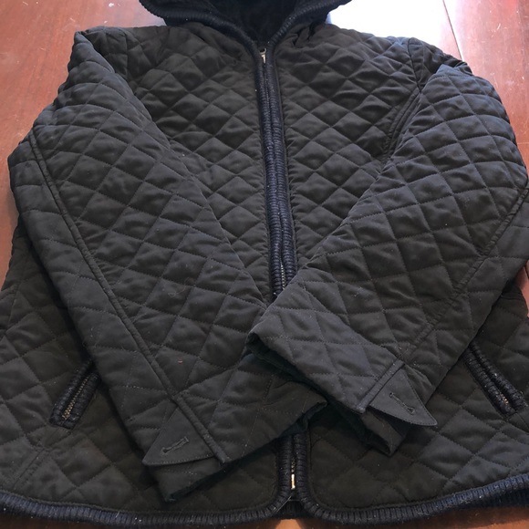 Esprit Outerwear Quilted Hooded Zip Up Coat - Picture 3 of 11